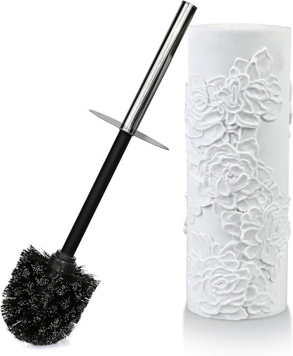 Toilet Brush and Holder Set for Bathroom, Stylish and Durable Cleaning Tool with Modern Design, Compact for Efficient Cleaning