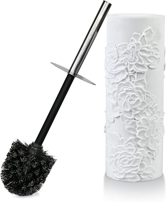 Toilet Brush and Holder Set for Bathroom, Stylish and Durable Cleaning Tool with Modern Design, Compact for Efficient Cleaning