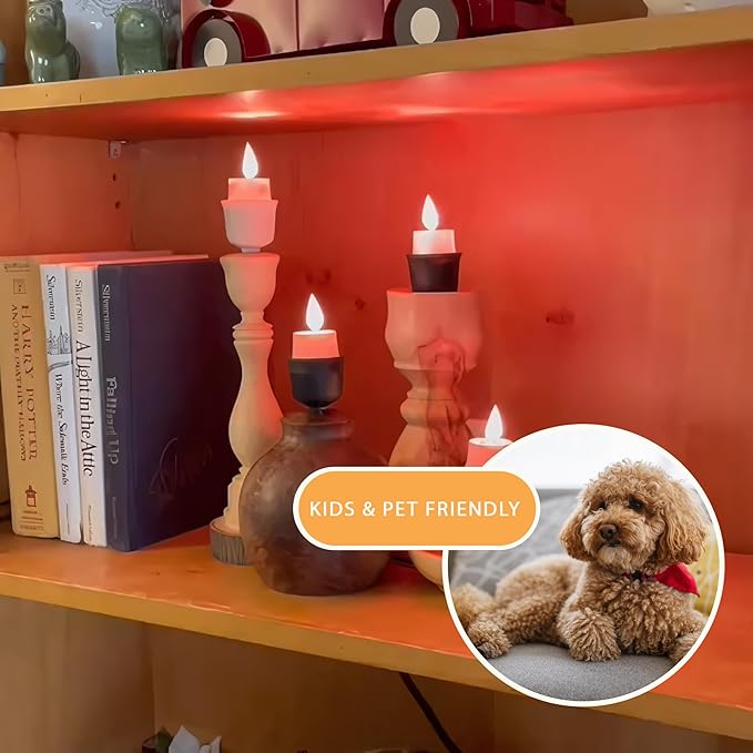 Smart Flameless Candle Light Bulb, Decorative Candle Flame Lights & Vintage Lighting for Chandelier Candelabra, Pendant, Wall Sconces and Lighting Fixtures