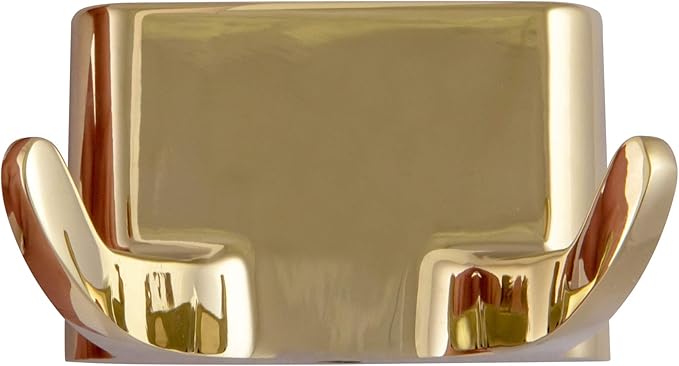 Design House 533307 Millbridge Classic Double Robe Hook for Bathroom Bedroom Closet or Office Polished Brass