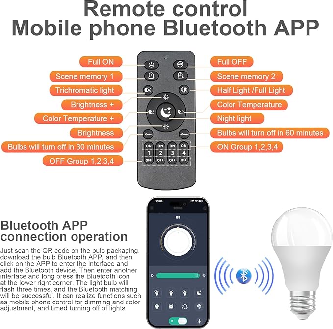 Bright Smart Floor Lamp with Remote Control and Bluetooth Dimming,Living Room Couch Corner Bedroom Office Library Study Reading Standing Lights, Adjustable Black Rustic Vintage Industrial Home Decor