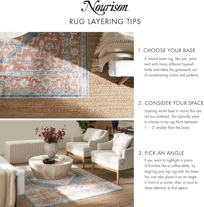 Nourison Positano Indoor-Outdoor Yellow 8' x 10' Area Rug, Easy Cleaning, Non Shedding, Bed Room, Living Room, Dining Room, Backyard, Deck, Patio (8x10)