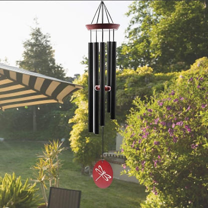 Wind Chimes for Outside, 33 Inch Wind Chimes Outdoor Tuned Soothing Melody, Memorial Wind Chime Sympathy Gifts for Loss of Loved One Prime. Garden Wind Chime. Dragonfly