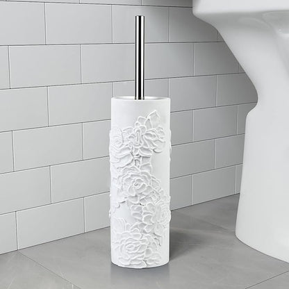 Toilet Brush and Holder Set for Bathroom, Stylish and Durable Cleaning Tool with Modern Design, Compact for Efficient Cleaning