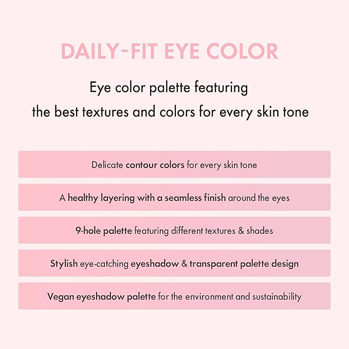 Amuse SEOUL Eye Color Palette 02 COOL ROSE | rose tones | Soft shading, makeup variety of textures, sensuous, vibrant layering, cruelty-free, eco-friendly, vegan