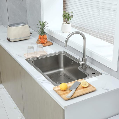 Silicone Bathroom Soap Dishes with Drain Spout-Bathroom and Kitchen Sink Organizer,Sponge Holder,Dish Soap Tray,Perfect for Dispenser,Scrubber,Bottle,Cup on Sink or Counter-Tapioca 9.6"×5.3"