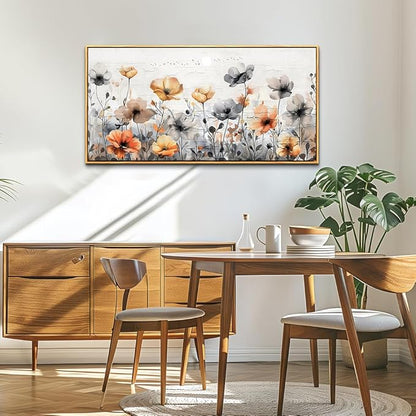 ZUITINGHUA Wood Framed Canvas Wall Art For Living Room Wall Decor For Bedroom Office Wall Decorations Flowers Landscape Paintings Farmhouse Pictures Artwork Room Aesthetic Home Decor 20x40 In