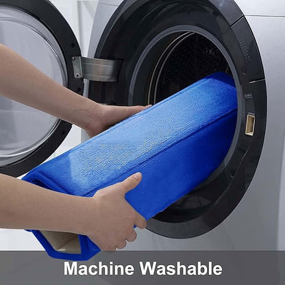 Buganda Memory Foam Bath Mat, 35.4" x 24", Ultra Soft and Non-Slip Bathroom Rugs, Water Absorbent and Machine Washable Bath Rug Runner for Bathroom, Shower, and Tub, Royal Blue