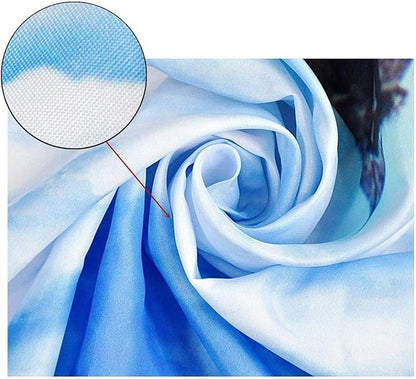 LB Vintage Castle Tapestry, Night Street Old House and Green Tree Wall Tapestry for Bedroom Aesthetic, Village Gothic Wall Art for Living Room Dorm Home Decor Ready to Hanging, 48 x 36 Inches