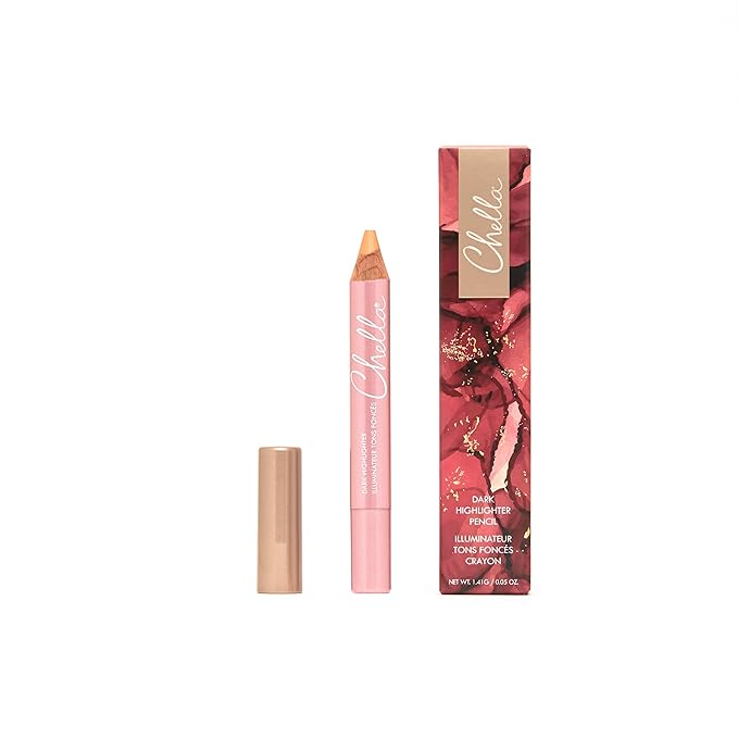 Chella Highlighter Makeup Pencil - Vegan, Cruelty Free, Paraben Free, Gluten Free - Use as a Highlighter, Concealer and Under Eye Liner (Dark Matte)