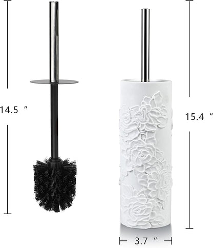 Toilet Brush and Holder Set for Bathroom, Stylish and Durable Cleaning Tool with Modern Design, Compact for Efficient Cleaning