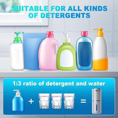 Automatic Foaming Soap Dispenser, 12.8oz/380ml Wall Mount Touchless Soap Dispenser with Sensor, 4-Level Adjustable, IPX5 Waterproof, USB Rechargeable for Bathroom, Kitchen