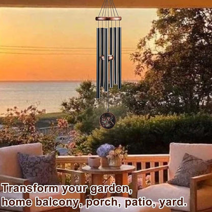 Wind Chimes for Outside, Hummingbird Deep Tone Vintage Wind Chime Outdoor Clearance, Sympathy/Memorial/Festivals/Birthday Gift for Mom Dad Grandma, Home Garden Patio Decor (32" Hummingbird)