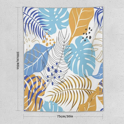 ICMOLYYENLO Tropical Palm Leaves Wall Tapestry, Wall Art for Room Decoration Beautiful Wall Hanging for Bedroom Living Room Dormitory Apartment 40x60 Inch