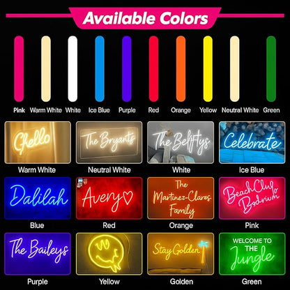 Custom UV Printed Logo Neon Sign - Personalized Business LED Name Light for Salon, Shop, Bar, Office, Nails, Beauty Studio Wall Decor Grand Opening