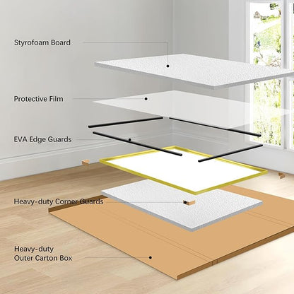 Gold Bathroom Mirror, 72x30 Inch Rectangular Framed Mirror, Large Wall Mounted Bathroom Vanity Mirror Over Sink for Bedroom,Restroom, Living Room, Hangs Vertically or Horizontally