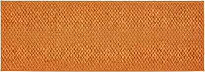 Bathroom Runner Rug - Non Slip, Washable, Super Absorbent Chenille Bath Mat for Bathroom - Quick Dry, Low Pile - Orange 24"x70"