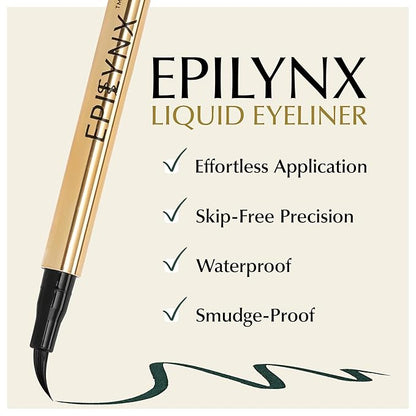 Waterproof Eyeliner - Smudge-Proof Liquid Eyeliner Pen with Precision Tip for Smooth, Long-Lasting Application - Vegan, Hypoallergenic & Gluten-Free Eye Liner - 2mL Green