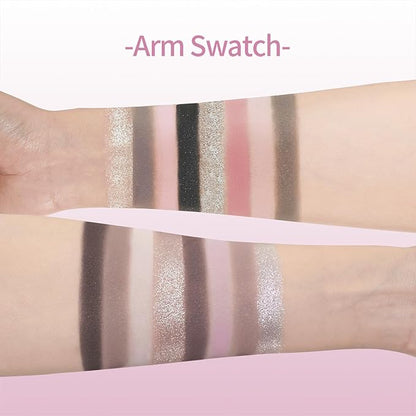 Cool Tone Pink Eyeshadow Palette 16 Colors, Ultra-Pigmented Pressed Powder for Daily to Smokey Eye Makeup, Long-Lasting C-beauty Makeup Trend- 07 Closer