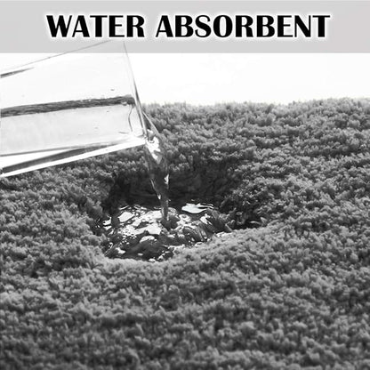 Suchtale Large Bathroom Rug Extra Soft and Absorbent Shaggy Bathroom Mat (24 x 60, Dark Grey) Machine Washable Microfiber Bath Mat for Bathroom, Non Slip Bath Mat, Bathroom Floor Mats Rubber Back