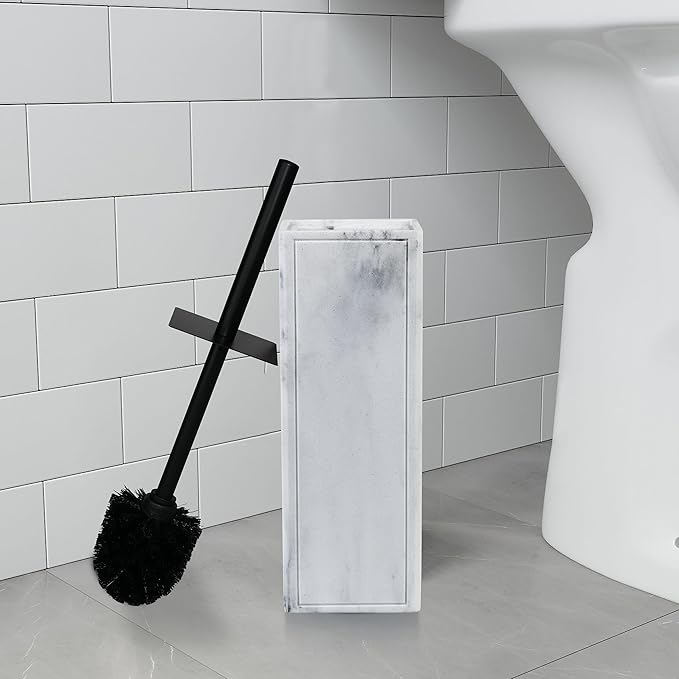 Toilet Brush and Holder Set for Bathroom, Stylish and Durable Cleaning Tool with Modern Design, Compact for Efficient Cleaning