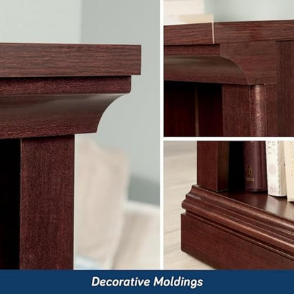 Sauder Miscellaneous Storage 3 Bookcase/Book Shelf, L: 35.28" x W: 13.23" x H: 43.78", Select Cherry finish