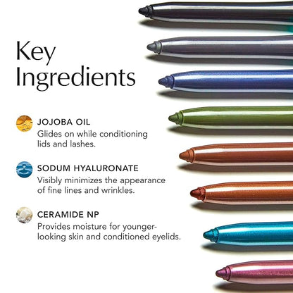 Thrive Causemetics Infinity Waterproof Eyeliner Pencil, Built In Sharpener & Smudge Tip, Long Lasting, Smudge Proof, Hyaluronic Acid & Shea Butter, Vegan & Cruelty Free, Lizzie (Moss Green Matte)