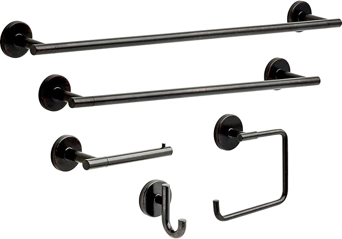 DELTA FAUCET-Faucet 759500-RB DELTA FAUCET Bath Hardware, 3.31 x 7.00 x 3.31 Inches, SpotShield Venetian Bronze