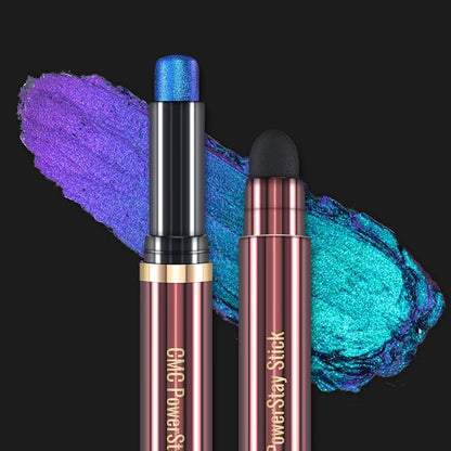 CHARMACY New Duochrome Long Stay Eyeshadow Stick, Creamy Eye Shadow Stick, Multicolor-Shifting Glitter Eyeshadow, Waterproof & Smudge-Proof, High Pigmented, Built-in Smudger #05