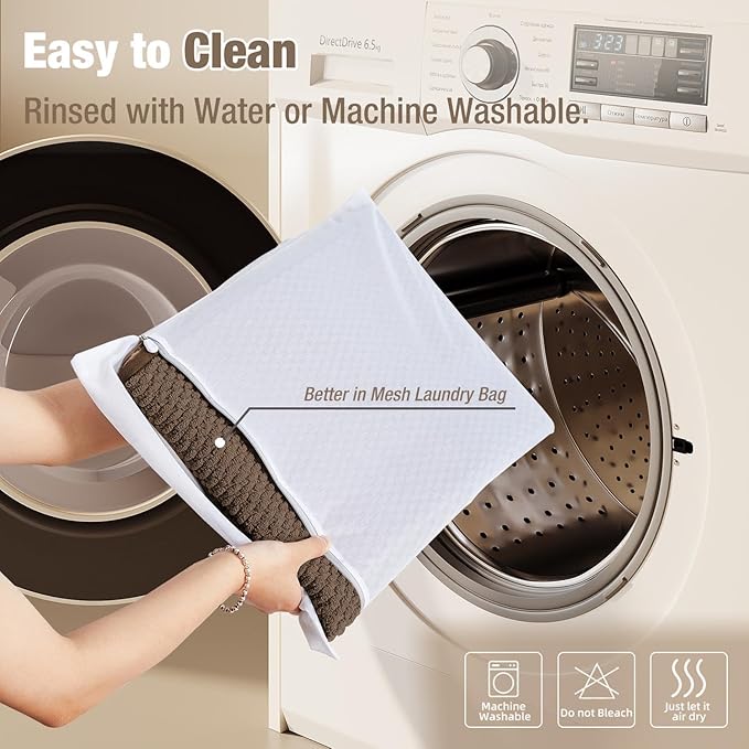 Bathroom Rugs Non Slip Washable, Super Absorbent Thin Bath Mat Small Quick Dry Low Pile Bathroom Rug, Brown 16" x 24" / 1'4" x 2'