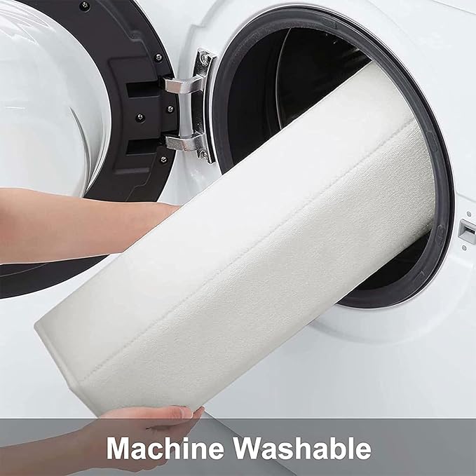 Buganda Memory Foam Bath Mat, 70" x 34", Ultra Soft and Non-Slip Bathroom Rugs, Water Absorbent and Machine Washable Bath Rug Runner for Bathroom, Shower, and Tub, Ivory