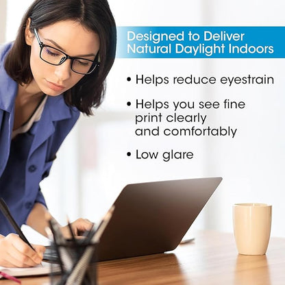 OttLite Covington Floor Lamp - Brushed Nickel, Adjustable Modern & Contemporary LED Light