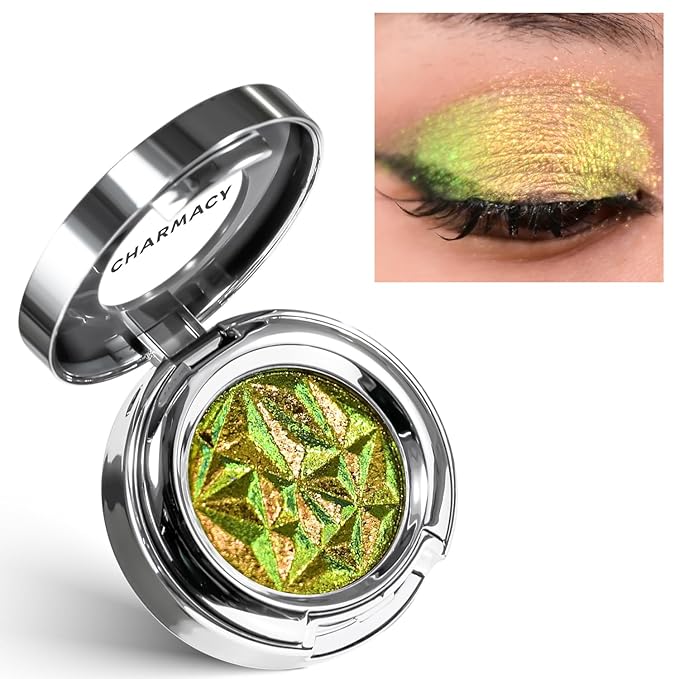 CHARMACY Duochrome Eyeshadow, Insane Shifters Chameleon Eyeshadow, Creates High-Impact, Metallic Eye Looks, 100% Vegan and Cruelty Free, 1.9g (#805)