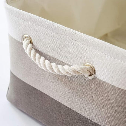 TcaFmac Storage Basket for Organizing - Large 4 Pack 16x12x8 inch Fabric Storage Bins for Shelves, Collapsible Storage Cubes for Closet Cloth Toy Gift Kids (Gradient Gray)