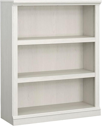 Sauder 3 Tier Book Shelf Wooden Bookcase Multipurpose Bookshelf for Home Office, Living Room, in Glacier Oak