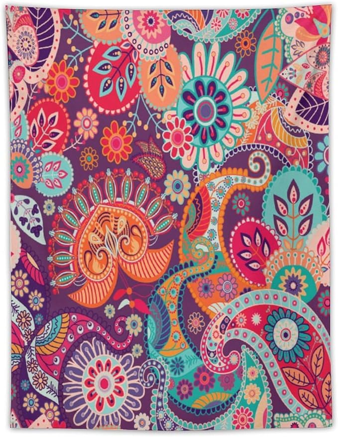 ICMOLYYENLO Palm Leaf Tapestry Wall Hanging, Tropical Leaves Plant Jungle Green Hawaiian Art Home Decor for Guest Bedroom Living Room Dormitory 60x60 Inch