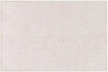 CAMILSON Easy Jute Rug 2x3, Indoor Outdoor Off-White Farmhouse Area Rugs for Living Room and Kitchen Rug, Solid Woven Design, Easy-Cleaning, Washable Outside Carpet Alfombras (2 x 3)