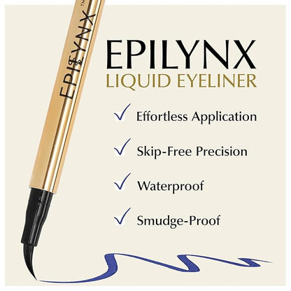 Waterproof Eyeliner - Smudge-Proof Liquid Eyeliner Pen with Precision Tip for Smooth, Long-Lasting Application - Vegan, Hypoallergenic & Gluten-Free Eye Liner - 2mL Blue