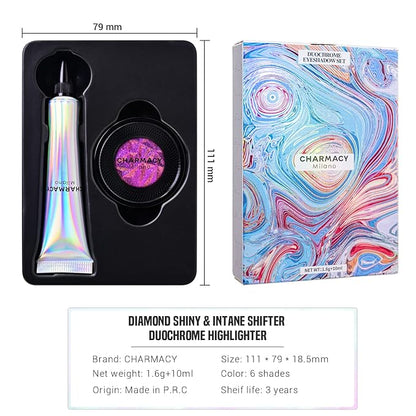 CHARMACY Duochrome Eyeshadow, Insane Shifters Chameleon Eyeshadow, Creates High-Impact, Metallic Eye Looks, 100% Vegan and Cruelty Free, 1.9g (#903)