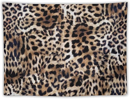 HZOHNAGO Leopard Print Tapestry Nature Wildlife Vintage Cheetah Fur Spot Animal Skin Wild Animals Spots Printed Wall Tapestry Painting Wall Hanging for Bedroom Living Room Dorm 40" W x 30" H