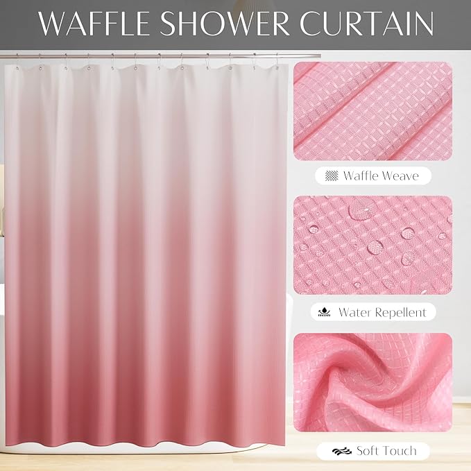 32PCS Bathroom Set Bathroom Sets with Shower Curtain and Rugs Gold Bathroom Accessories,Shower Curtain Set,Bathroom Rug Set with Bathroom Trash Can