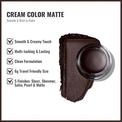 Oulac Matte Eyeshadow 3-in-1 Eyeshadow Eye Primer&Eyeliner Highly Pigmented Waterproof Smudge-proof Long Lasting Wear Smooth&Blendable Formula for Natural Look,Vegan & Cruelty-Free,CM07