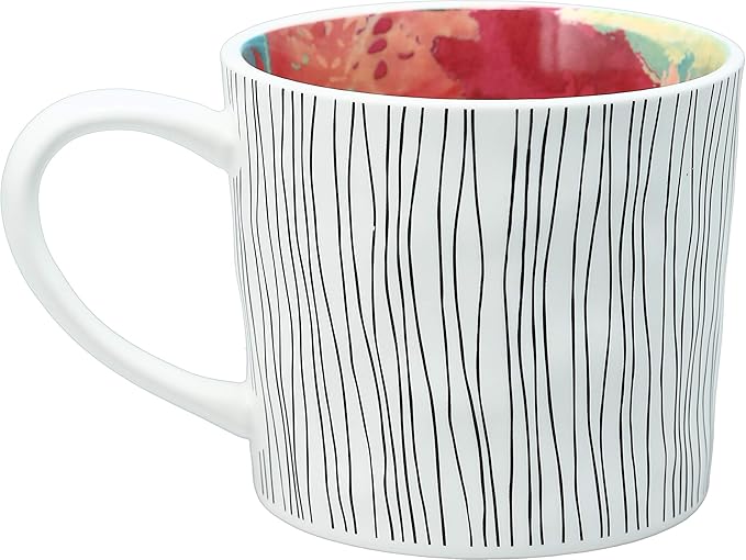 You Are So Special - 16 Oz Debossed Butterfly Rainbow Stripe Coffee Cup Mug