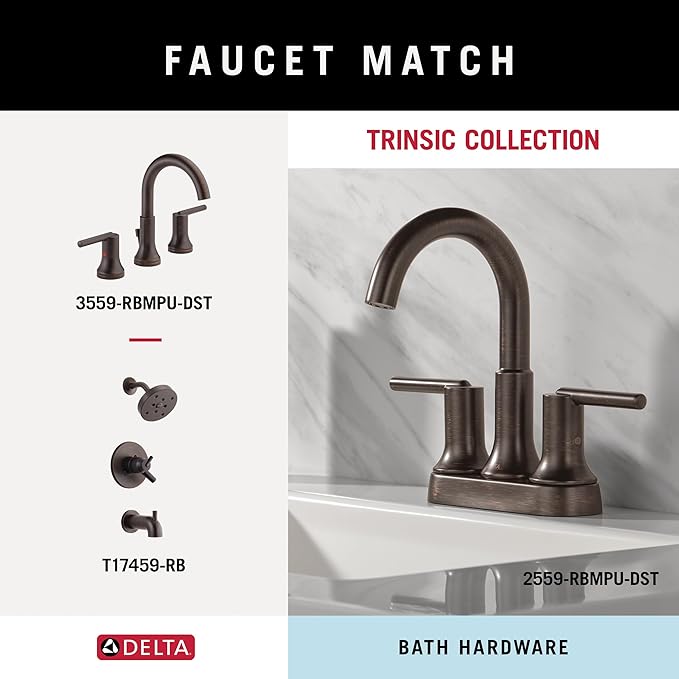 DELTA FAUCET-Faucet 759500-RB DELTA FAUCET Bath Hardware, 3.31 x 7.00 x 3.31 Inches, SpotShield Venetian Bronze