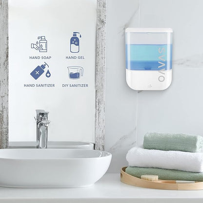 SVAVO 34oz / 1000ml Automatic Soap Dispenser Hand Sanitizer Dispenser Wall Mount, Touchless Electric Sensor Pump Battery Operated for Offices Home Kitchen Bathroom Hotel Restaurant Commercial