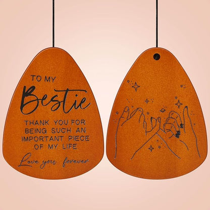 Bestie Gift for Women, Friend Gifts for Women, Unique Friendship Sister Gifts for Birthday, Mothers Day, Christmas, 32 Inch Wind Chimes Gift for Home Decor