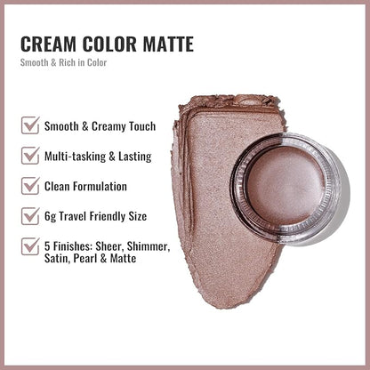 Oulac Matte Eyeshadow 3-in-1 Eyeshadow Eye Primer&Eyeliner Highly Pigmented Waterproof Smudge-proof Long Lasting Wear Smooth&Blendable Formula for Natural Look,Vegan & Cruelty-Free,CM03