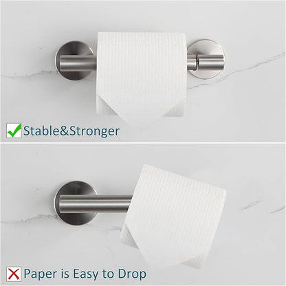 BVL Toilet Paper Holder Brushed Nickel Wall Mount Stainless Steel 304 Large Mega Roll