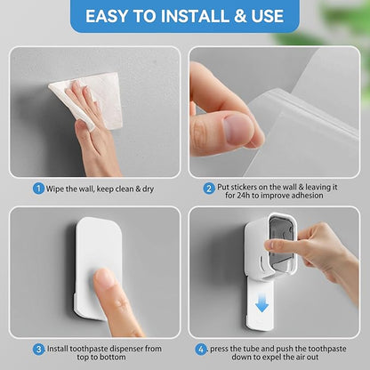 Toothbrush Holders for Bathroom【Innovation Single Slot Design】 2PCS Toothbrush Holder Wall Mounted with Cover for Shower, Single Toothbrush Dispenser Storage Organizer for Family & Travel