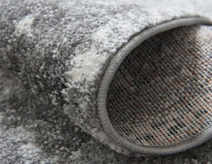 Unique Loom Rosso Collection Vintage, Traditional, Bohemian, Geometric, Distressed, Southwestern Area Rug (2' 7 x 10' 0 Runner, Gray/Ivory)